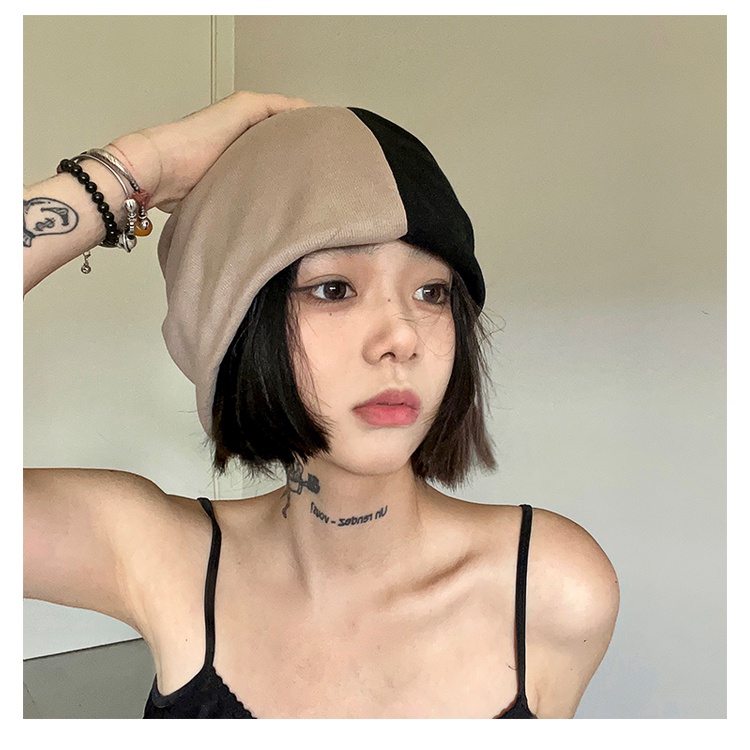 Mũ Turban Màu Đen Phong Cách Nhật Bản Cho Nữ