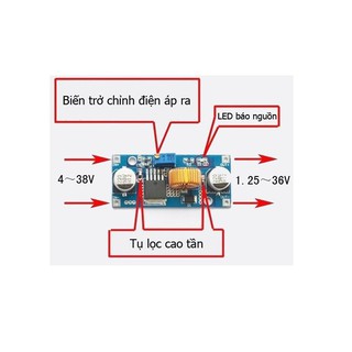 Mạch hạ áp, buck 5A XL4015