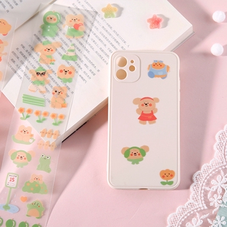 Aroee 1 Pcs Cute Sticker Bear Stickers Diary Scrapbook Decor