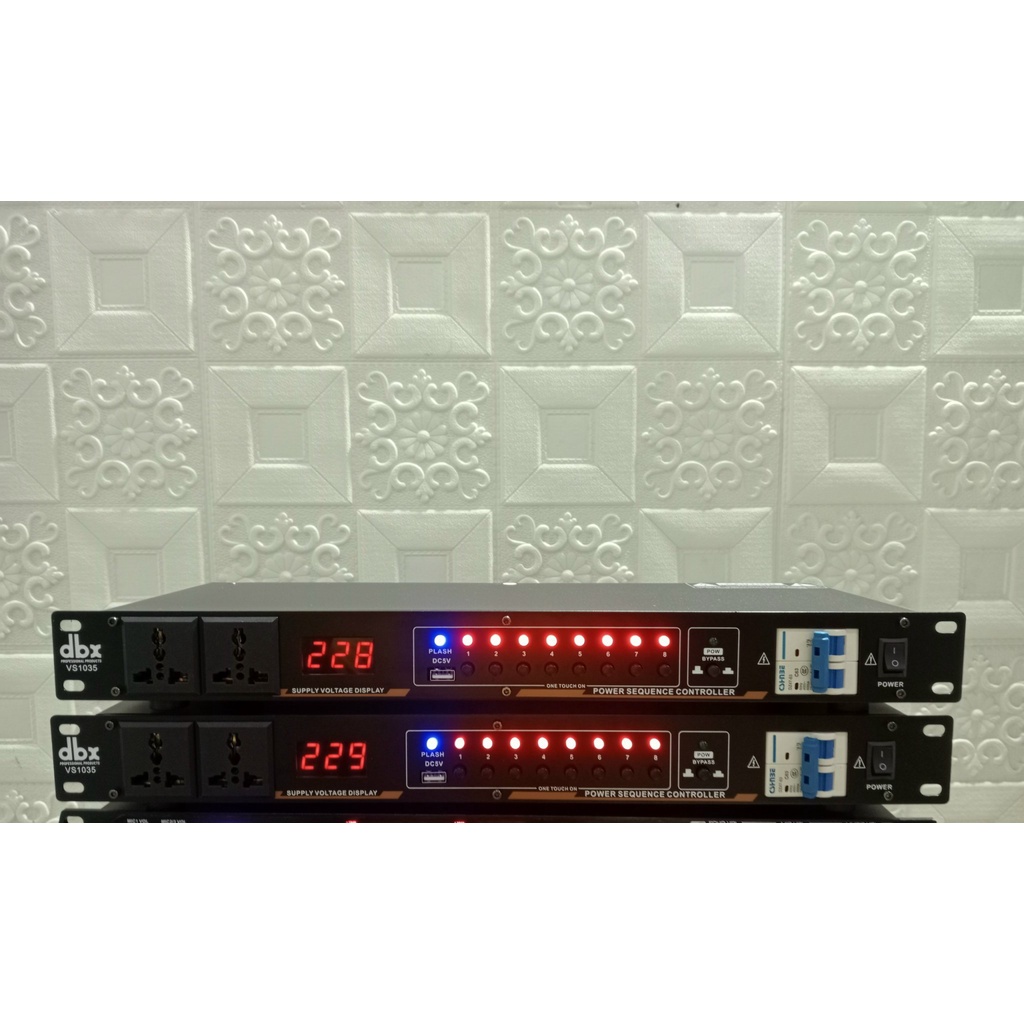 QUẢN LÝ NGUỒN ĐIỆN DBX VS1035 - CÓ CẦU DAO - 10 cổng - hàng mới 2022