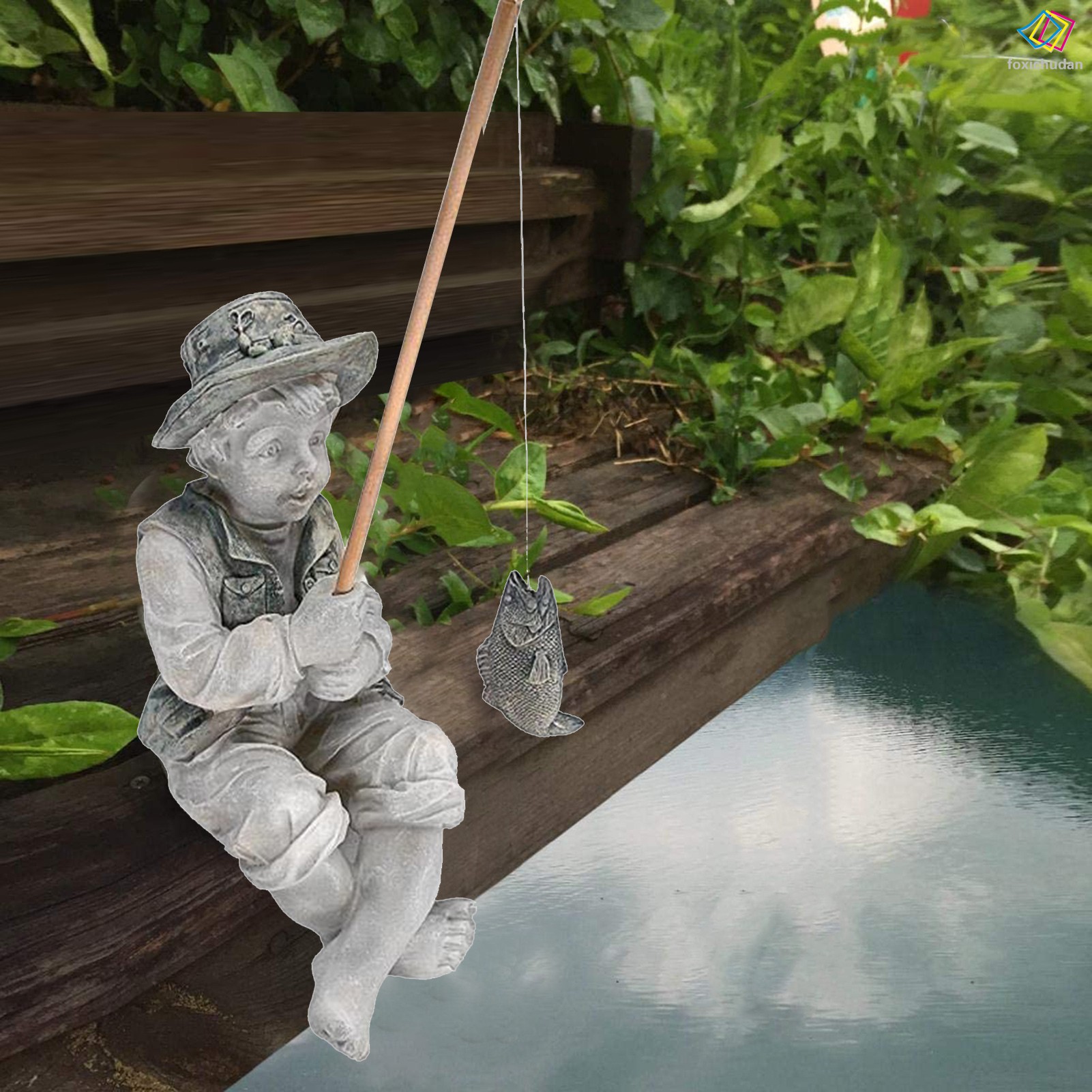 Tượng Đồ trang trí Nhân Vật Game Fishing Boy Bằng Nhựa