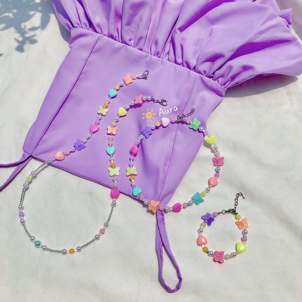 Dây đeo khẩu trang CAMILA Pastel Handmade Aura