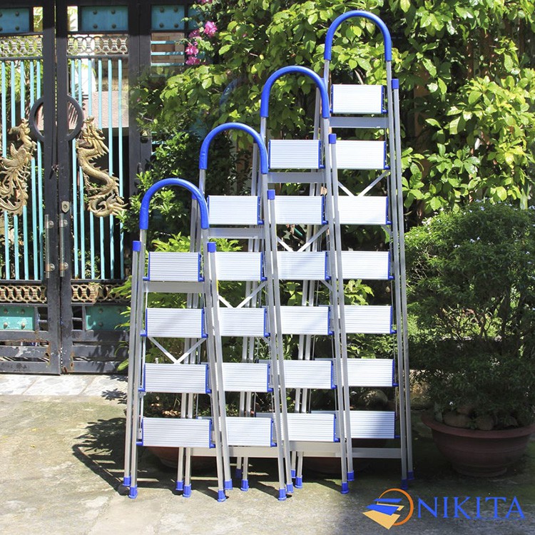 Thang ghế nhôm - NIKITA DL06 6 bậc - Bậc lớn chính hãng