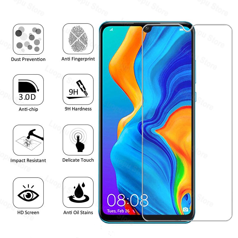 Kính Cường Lực 2 Trong 1 Bảo Vệ Ống Kính Điện Thoại Huawei Nova 3i 2i 5i 7i 5t Y5 Y6 2018 P20 P30 Pro P40 Lite E Y7P Honor 8a 9a 8c