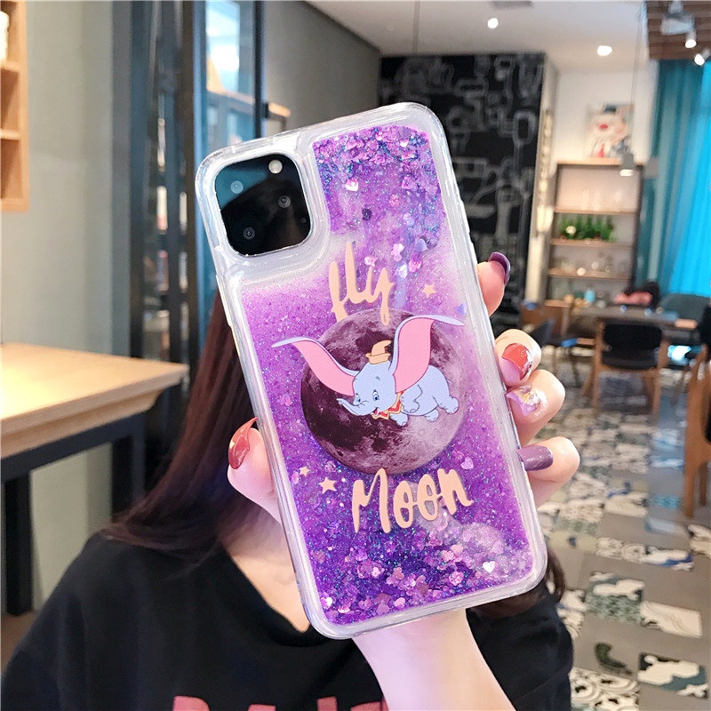 Xingdailu Ốp Điện Thoại Kim Tuyến Nước Hình Thỏ / Voi dumbo Cho iphone 15 14 13 12 11 pro max mini xs xr x 8 7 6 6s plus + se 2020