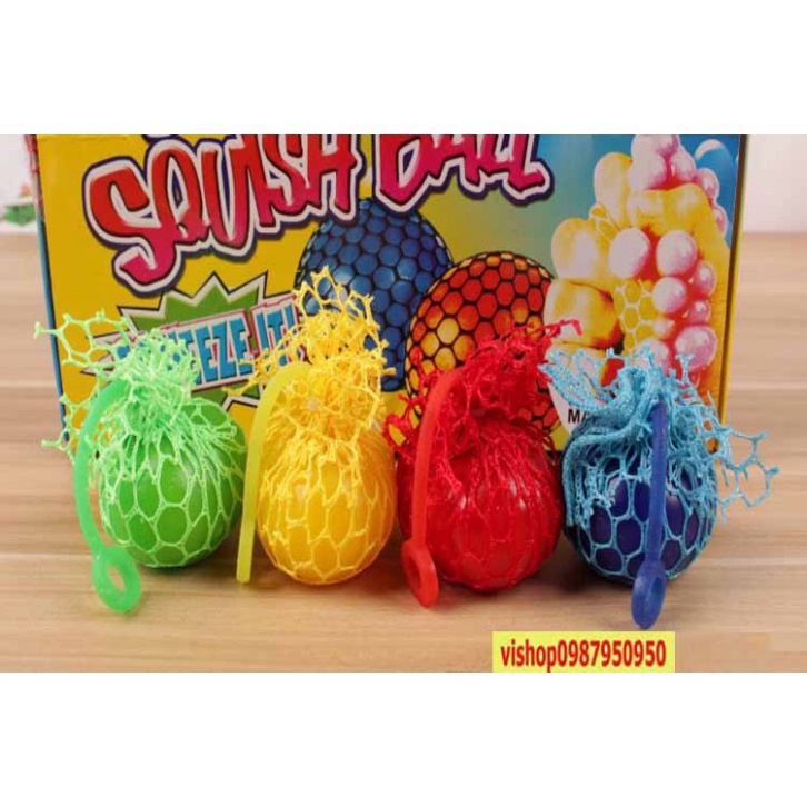 Quả Bóng Lưới SLime Bóp Trút Giận. Trứng Lưới Slam Nho Trút Giận