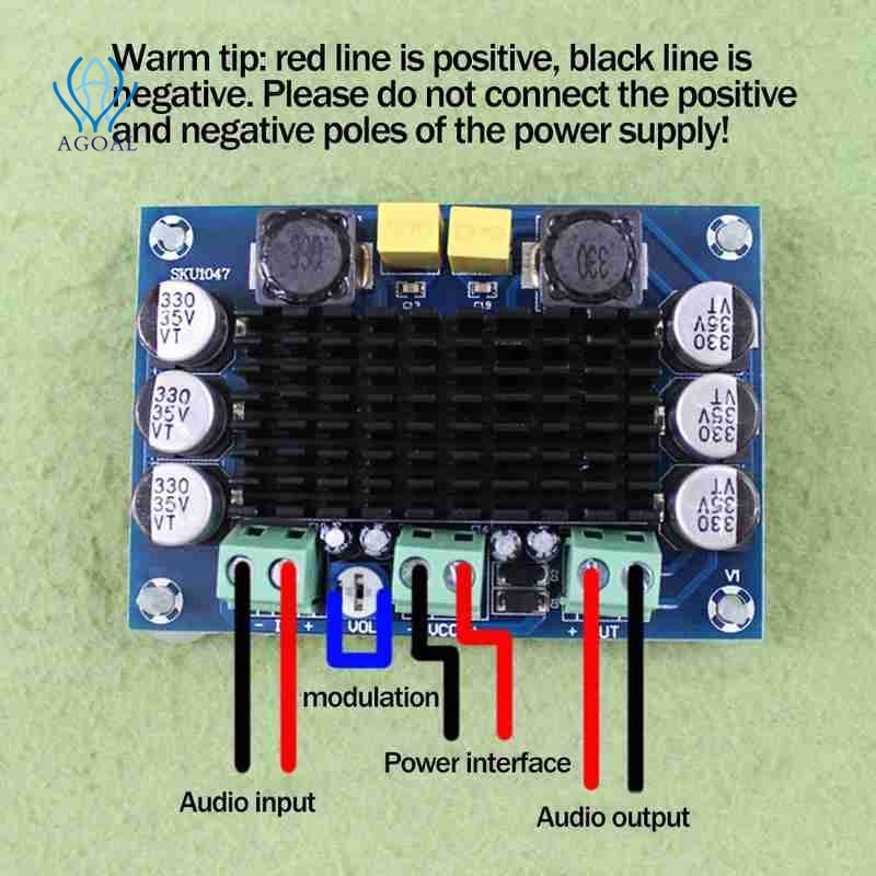 Bảng Mạch Khuếch Đại Âm Thanh Kỹ Thuật Số Kênh Đơn XH-M542 TPA3116D2 DC 12-26V 100W TPA3116DA
