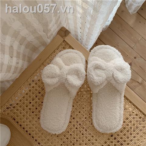 Dép bông đi trong nhà chống trượt thiết kế dễ thương thời trang thu đông cho nữ