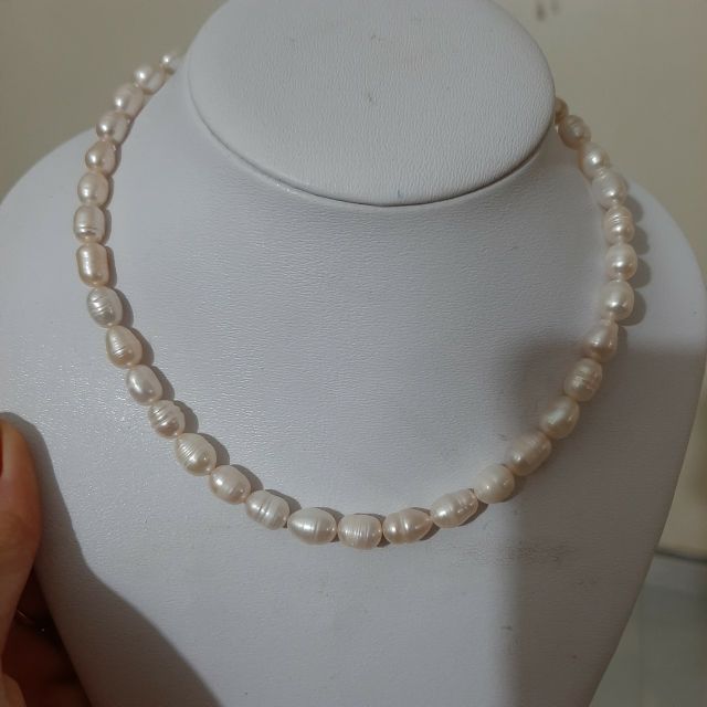 Vòng Cổ Ngoc Trai Thô Tự Nhiên 8-9 ly -Bảo Hành Vĩnh Viễn | BigBuy360 - bigbuy360.vn