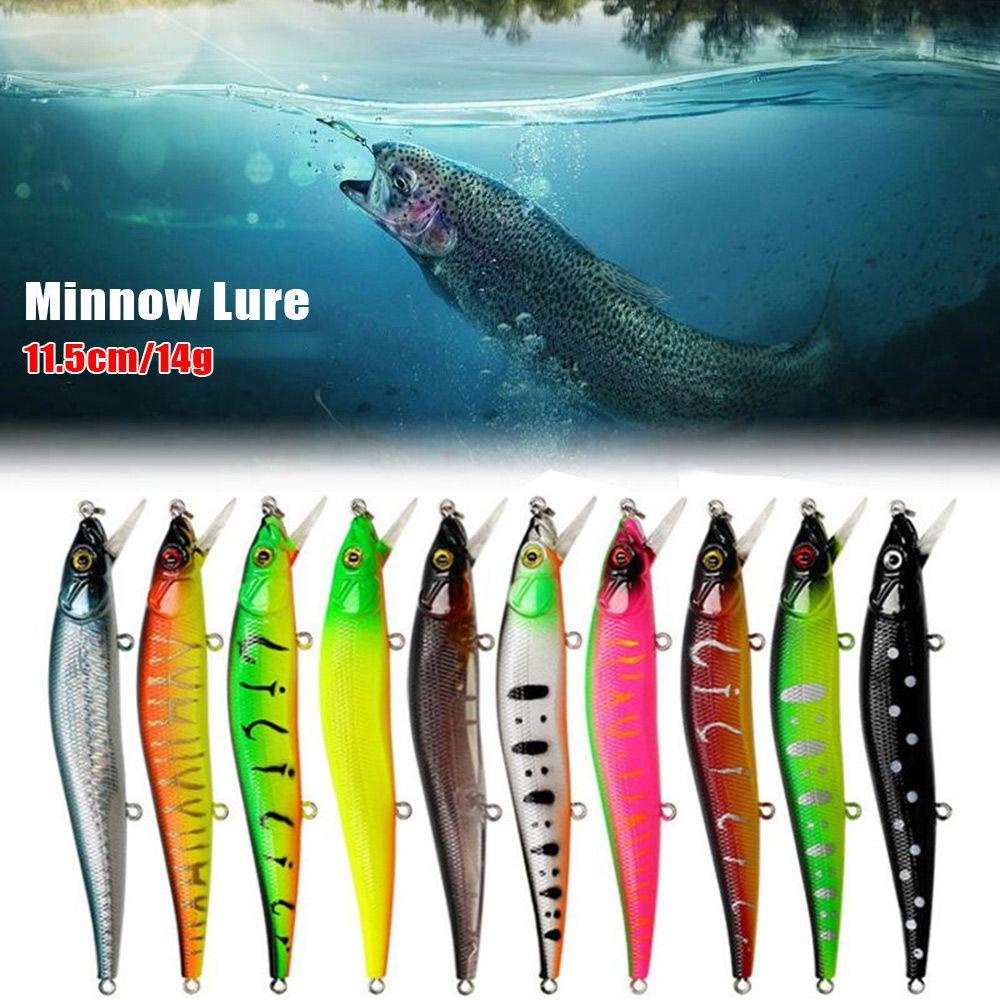 Mồi Câu Cá 11.5cm 14g Mắt 3D Nhiều Màu Sắc Bắt Mắt
