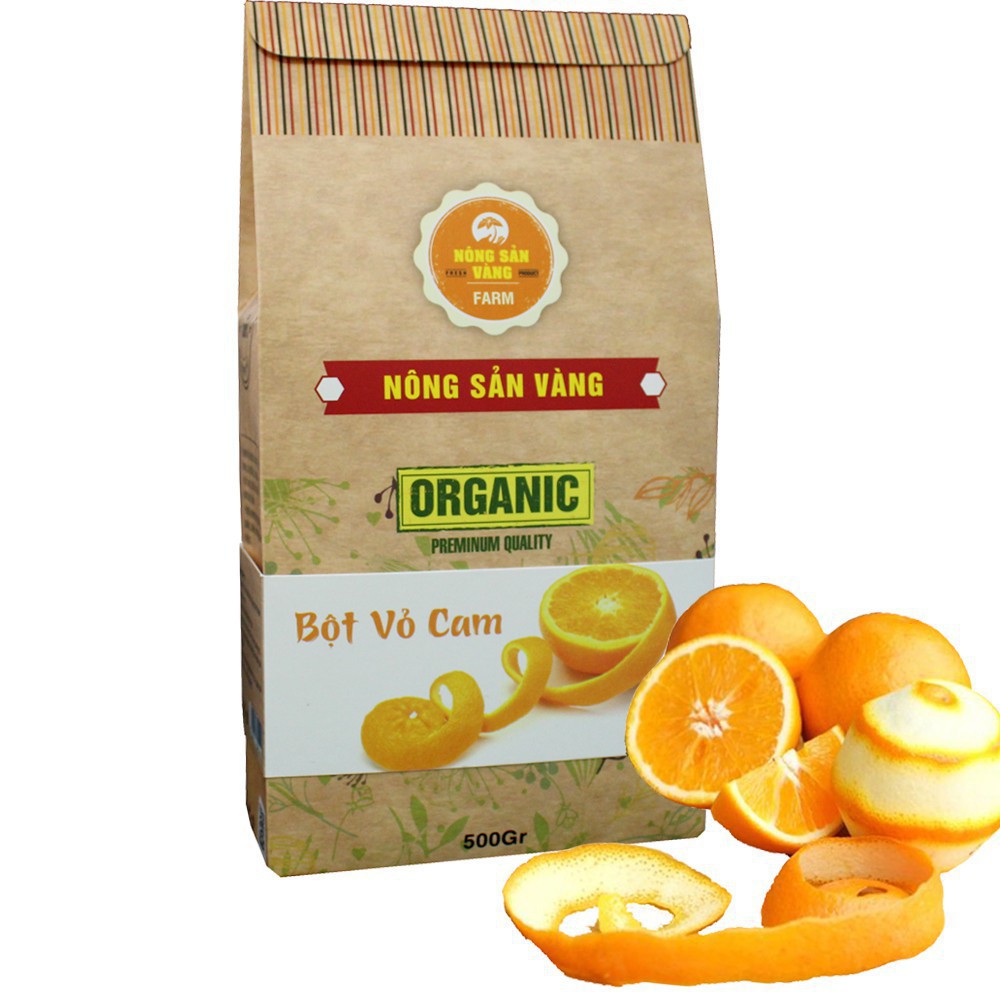 Bột Vỏ Cam Làm Trắng Da 500gr - Nông Sản Vàng