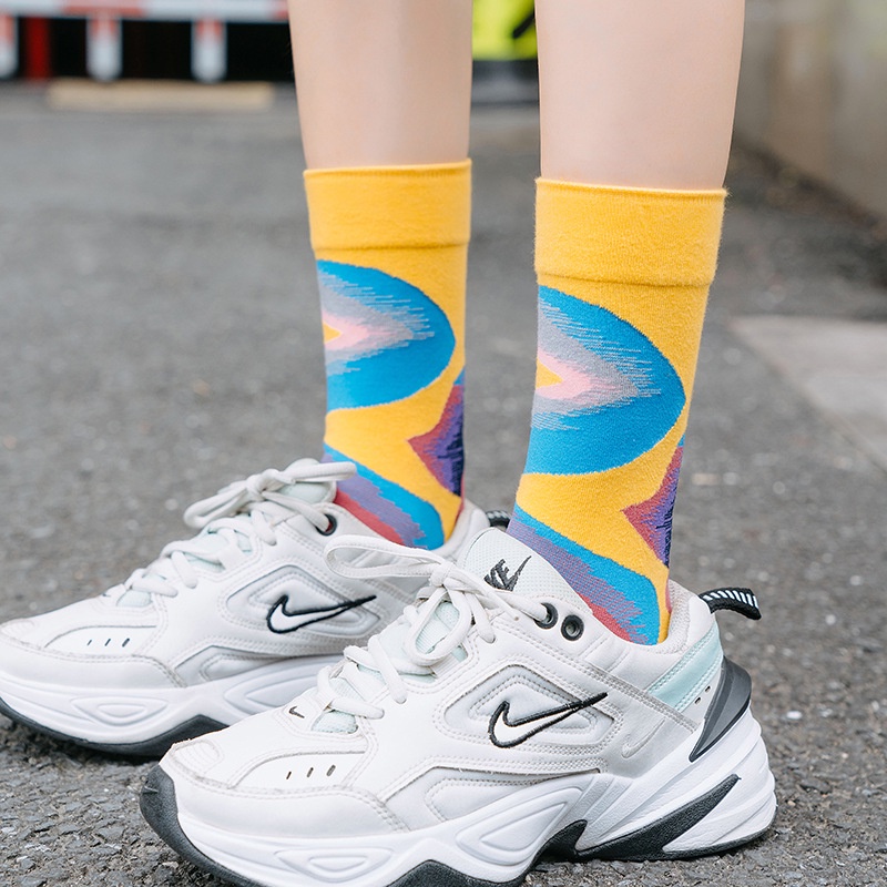 Vớ thời trang WAFNHA D331 in hình graffiti cá tính cho cặp đôi