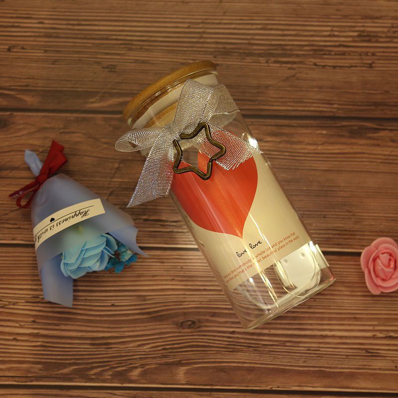 Lọ thủy tinh kèm sao