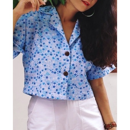 Áo croptop hoa nhí