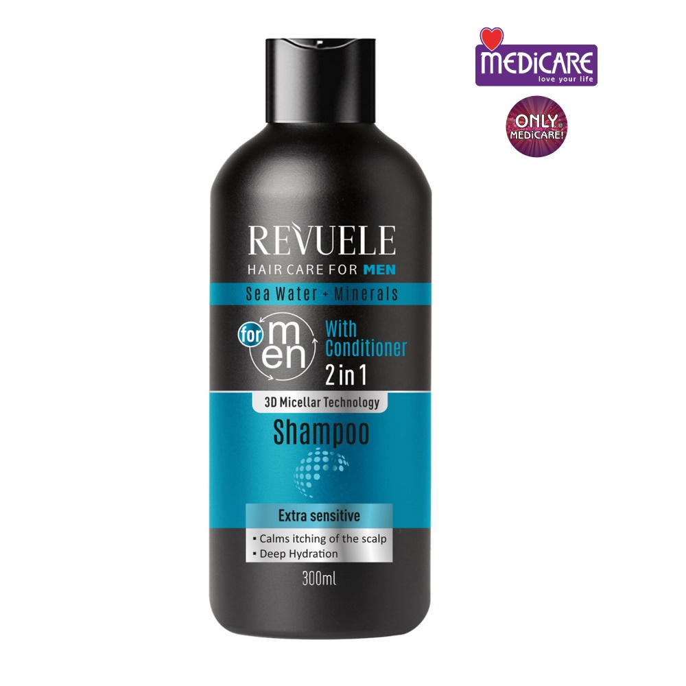 Dầu Gội Xả / Gel Tắm Gội REVUELE Men 300ml