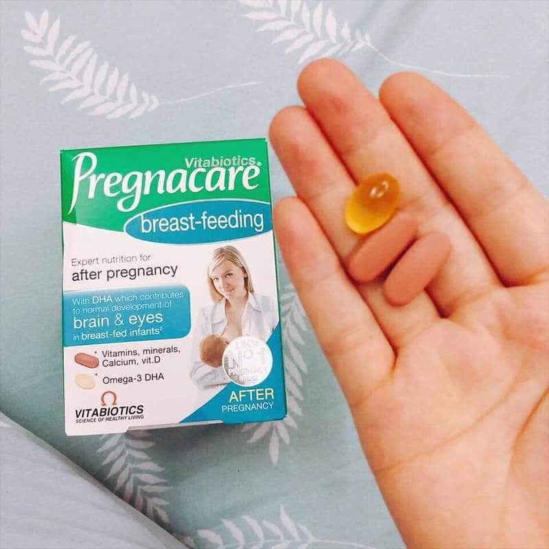 Vitamin tổng hợp Pregnacare Breast Feeding [HÀNG AUTH] của Anh 84V giúp lợi sữa và tăng cường đề kháng cho mẹ sau sinh