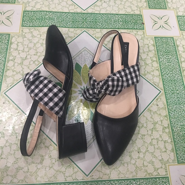 Giày quai nơ zara basic
