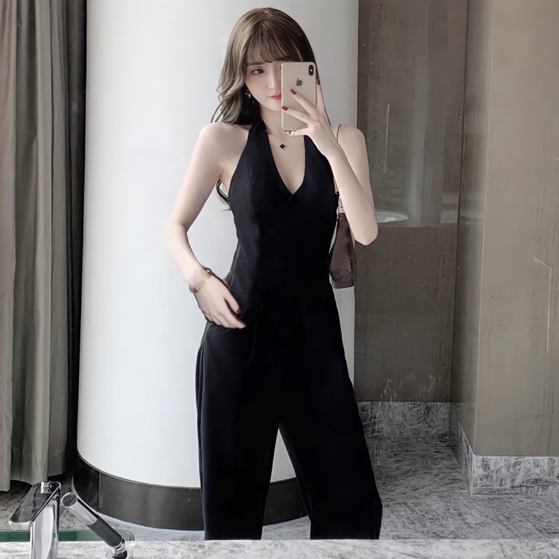 A44 Đồ Bay Dáng Dài Hàng Thiết Kế Đơn Giản Jumpsuit