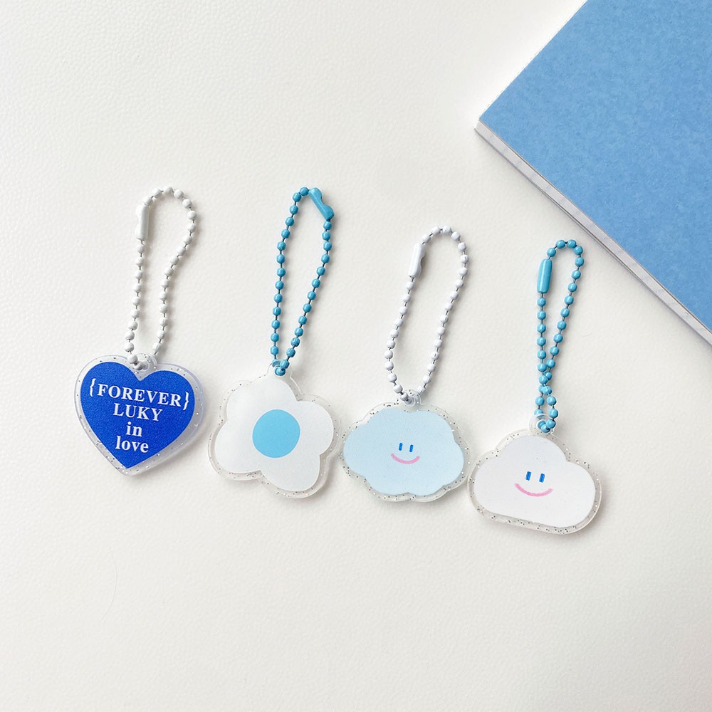 Winzige Móc khóa kiểu hoạt hình kim tuyến lấp lánh