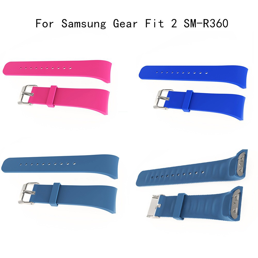 Silicone Watch Band Strap Sport Wristband for Samsung Gear Fit 2 SM-R360 Watch