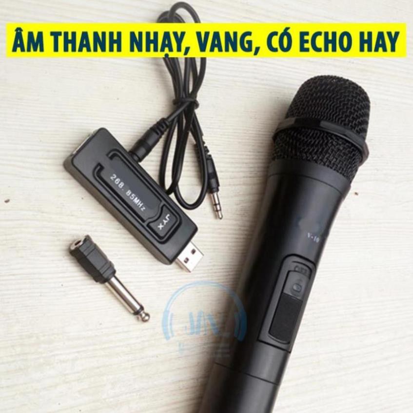 [BH 24 THÁNG] Micro Karaoke Bluetooth Không Dây V10 -  Âm vang có ECHO - Thu Âm Nhạy - Không Bị Rè Hú