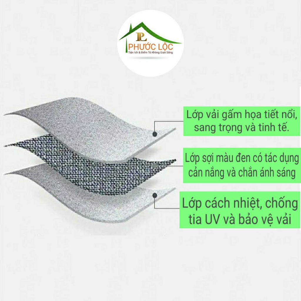 [SIZE LỚN] ✔️ Rèm Cửa Chống Nắng Cao Cấp - Màn Cửa Vải Gấm Cao Cấp - Hoa Văn Nổi Sang Trọng Và Tinh Tế