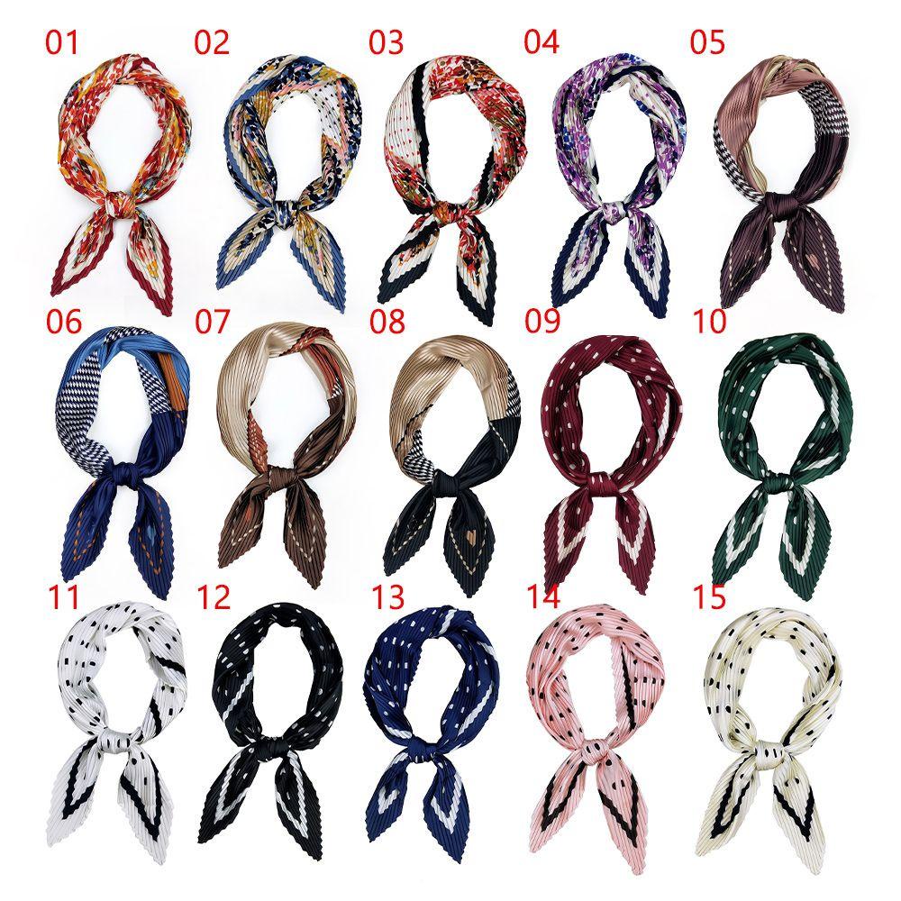 Khăn Lụa Satin Quấn Đầu Cổ Phong Cách Retro