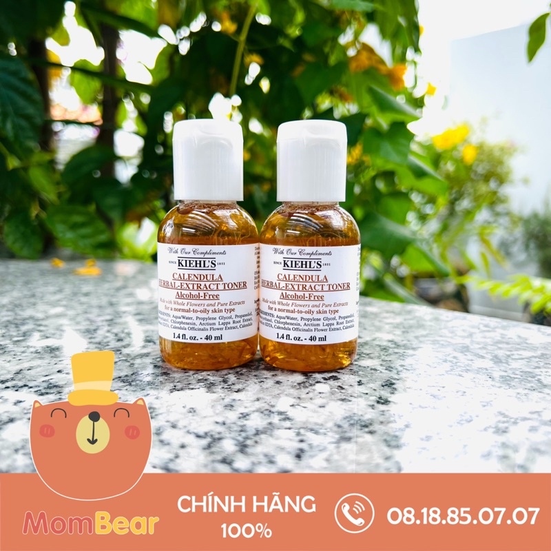 Toner Hoa Cúc KIEHLS 40ml, Toner Cho Da Dầu Mụn Nhạy Cảm Kiềm Dầu Se Khít Lỗ Chân Lông, Cân Bằng Độ PH Cho Da