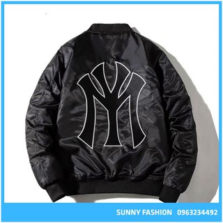 [SUNNY FASHION] Áo khoác dù nam màu đen họa tiết chữ