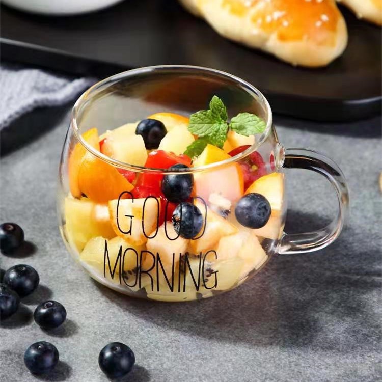 Cốc Goodmoning có nắp thủy tinh chịu nhiệt dung tích 300ml
