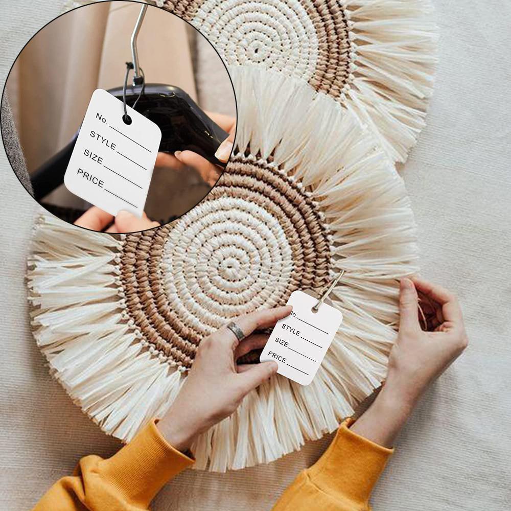 Set 500 / 1000 Thẻ Tag Treo Quần Áo Tiện Dụng