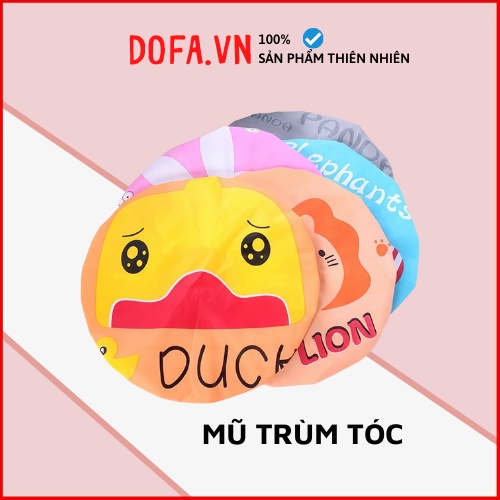 MŨ TRÙM TÓC CHỐNG NƯỚC SIÊU DÀY KHI TẮM HỌA TIẾT HOẠT HÌNH DỄ THƯƠNG