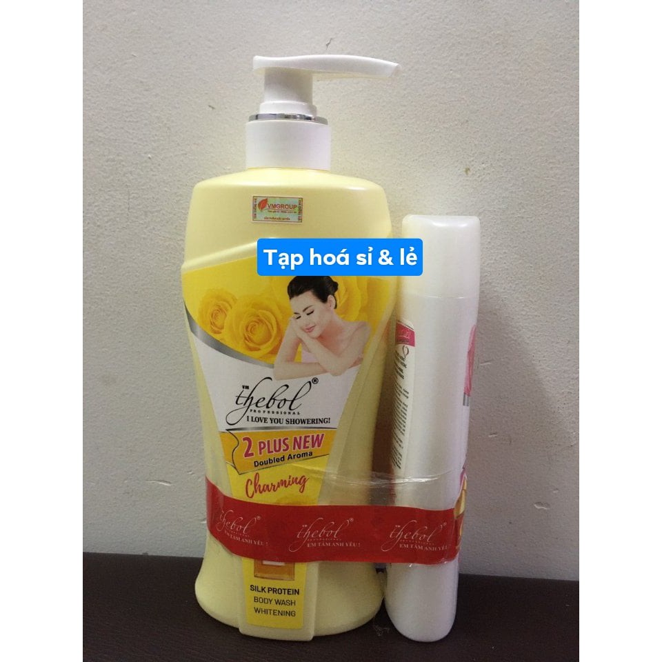 Sữa tắm Thebol trắng/ hồng/ vàng 650g