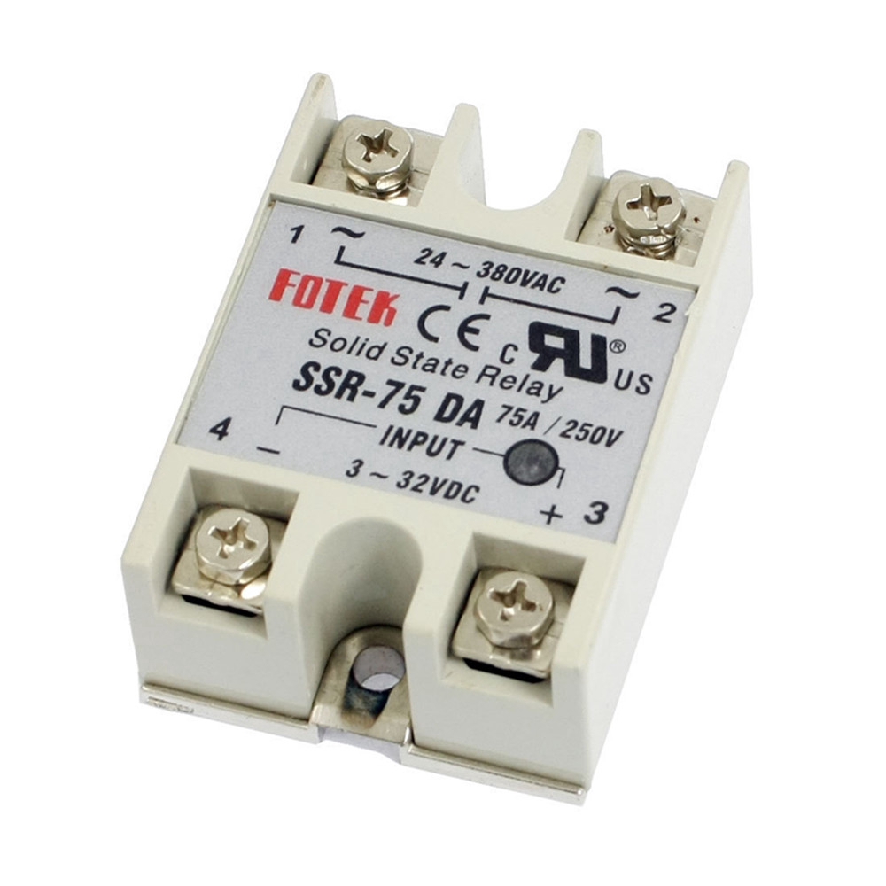 Rơ Le Trạng Thái Rắn SSR-75DA 24V-380V 75A 250V 3-32V DC Chuyên Dụng
