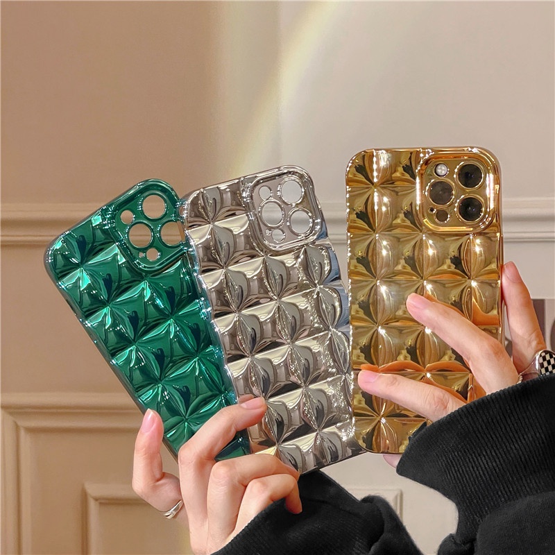 Ốp Điện Thoại Silicon Họa Tiết Kẻ Sọc Sang Trọng Chống Rơi Cho iPhone 13 Pro MAX 12 Pro MAX 11 Pro MAX X XR XS MAX 11