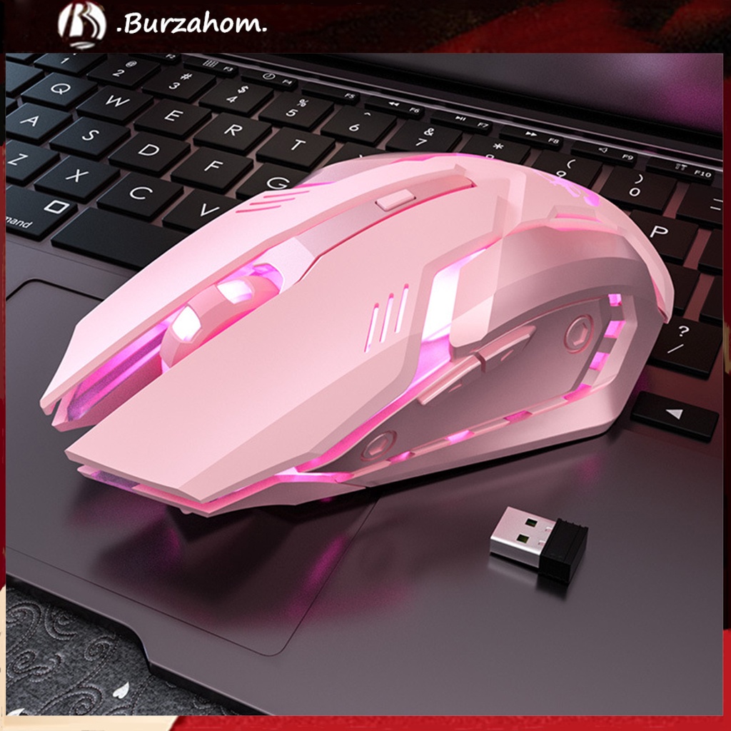 Chuột Không Dây Bluetooth 3 Chế Độ Sạc Usb Dễ Thương Cho Nữ