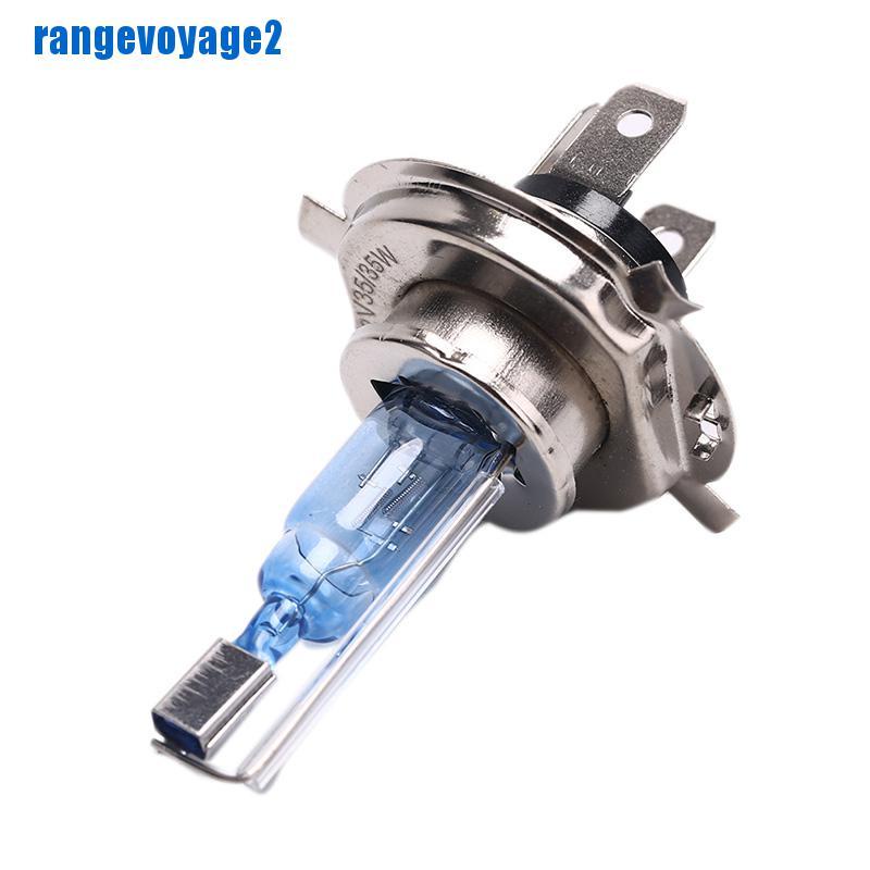 2 bóng đèn Xenon H4 3 chân 35W 6000K ánh sáng trắng cho ô tô