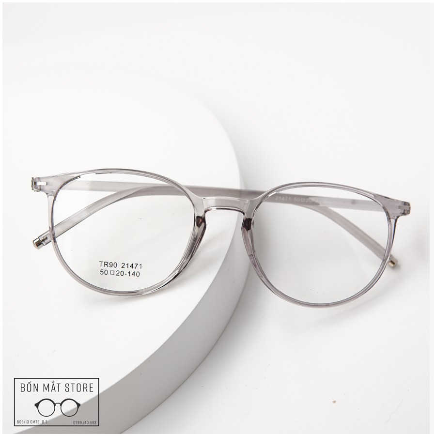 Gọng Kính Tròn Nhựa Dẻo TR90 (Kèm Tròng Cận) - B1471 | BigBuy360 - bigbuy360.vn