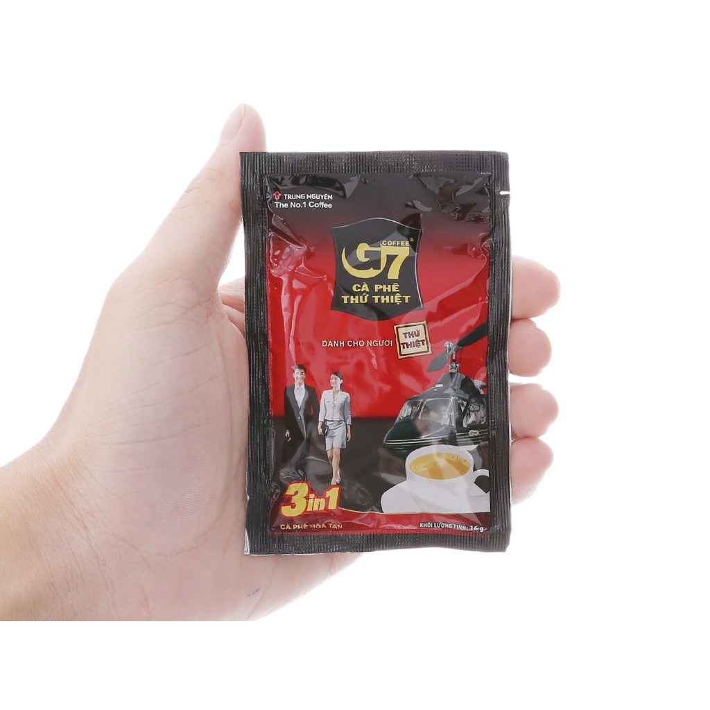 [Mã 44FMCGSALE1 giảm 0.1 đơn 250K] [TEM CHÍNH HÃNG] Cafe G7 cà phê Trung Nguyên bịch 50 gói