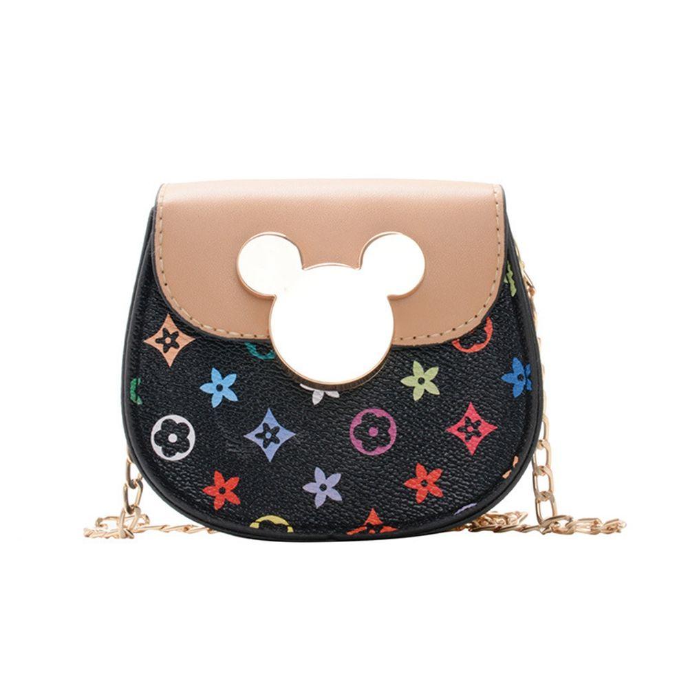 LILYES Túi Đeo Chéo Đựng Điện Thoại Hình Chuột Mickey Dễ Thương Cho Bé Gái