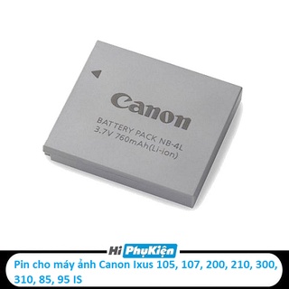 Pin cho máy ảnh canon ixus 107, 200, 210, 300, 310, 85, 95 is, nb-4l