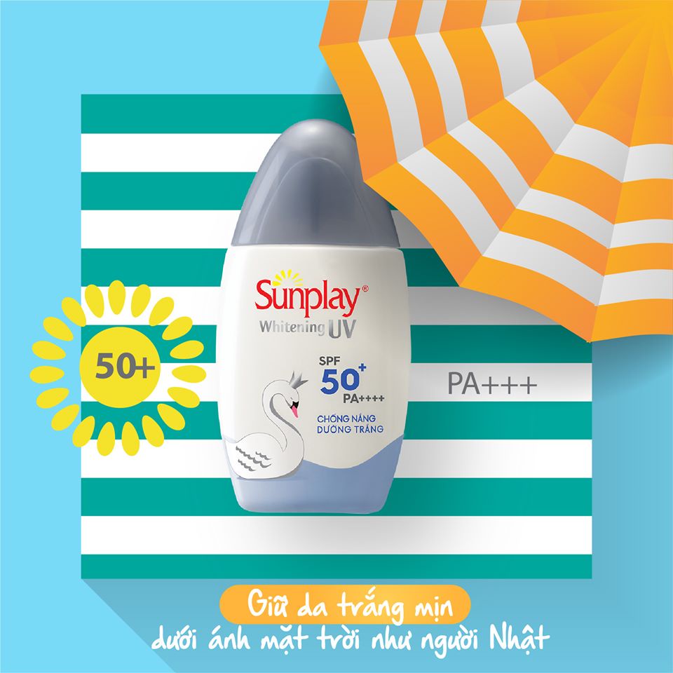 Sữa Chống Nắng Sunplay Whitening UV Rohto SPF50 - 30g [Coco Shop]