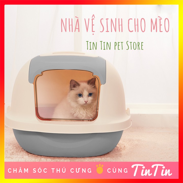 Nhà Vệ Sinh Cho Mèo - Hàng Đẹp kèm xẻng xúc cát #Tintin Pet Store