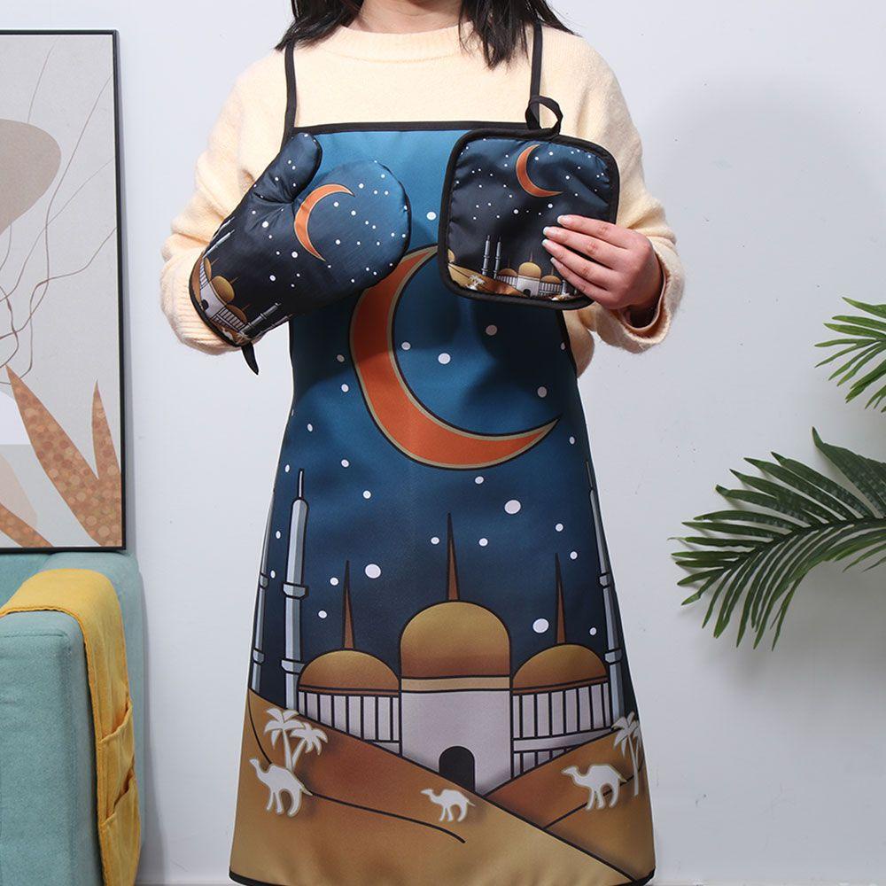 Set 3 Tạp Dề In Hình Chủ Đề Hồi Giáo