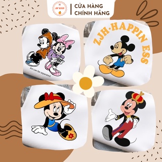 Áo thun cho bé - Áo phông cộc tay Mickey Couple siêu xinh cho bé trai, bé gái 6-18kg
