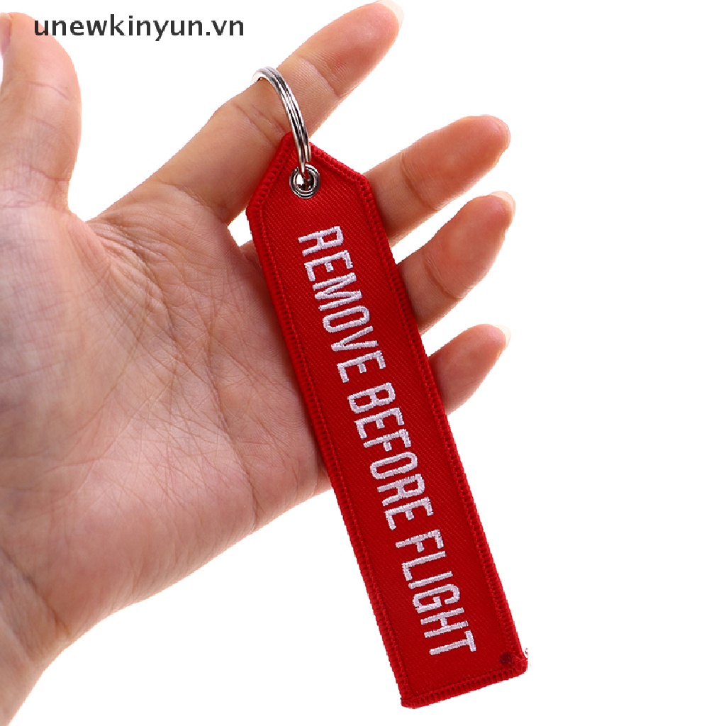 Dây Móc Khóa In Chữ Remove Before Flight Độc Đáo Tiện Dụng