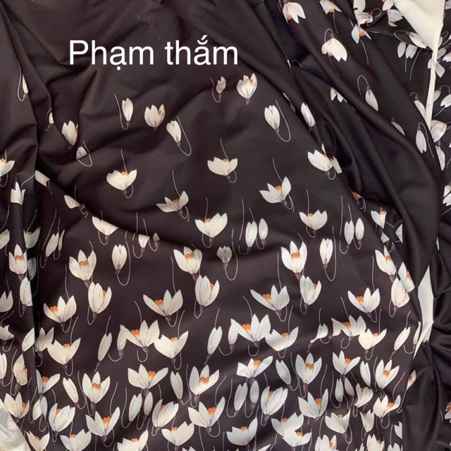 Lụa hoa 2 biên vải