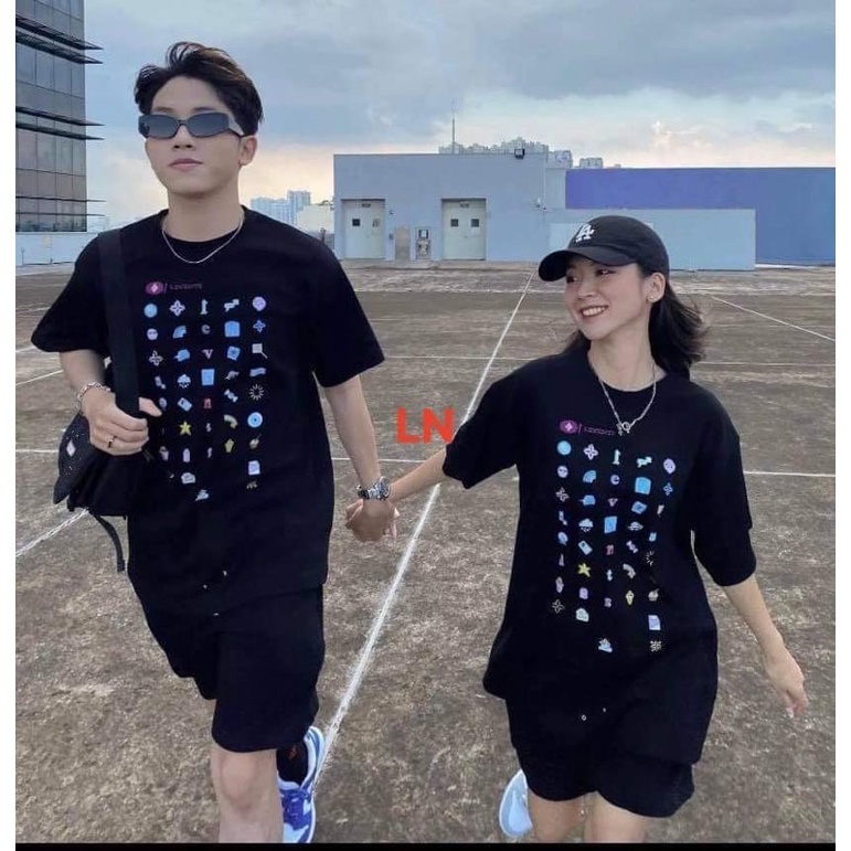 Áo phông 5D nhiều hình nhỏ LN11