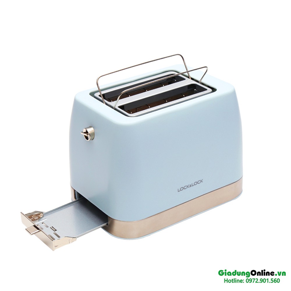 Máy Nướng Bánh Mì Lock& Lock Morning Toaster EJB221BLU Xanh mint