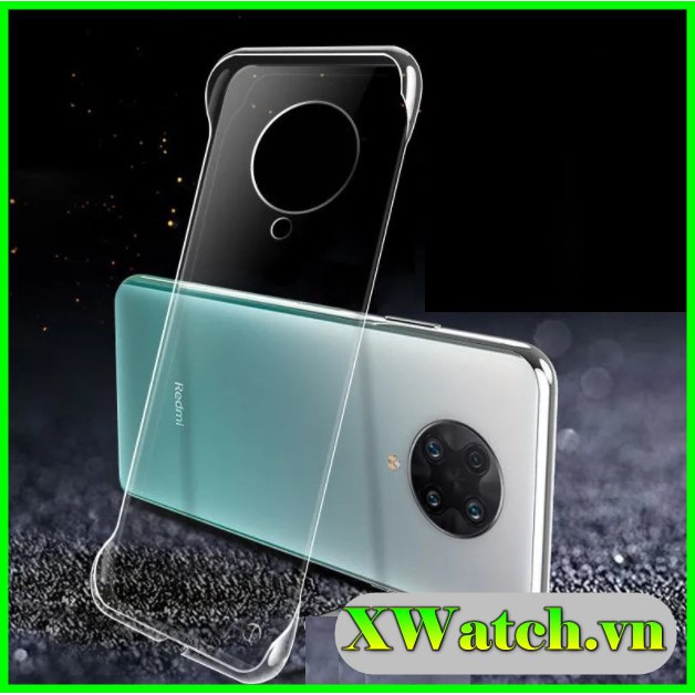 Ốp lưng PC hở viền trong suốt cho Mi 11 lite Mi 11 pro Mi 11 ultra K40 Gaming Note 10 pro 5g K40 pro K30 Mi 8 se